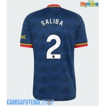 Camisa de time de futebol Arsenal William Saliba #2 Replicas 2º Equipamento 2026-27 Manga Curta